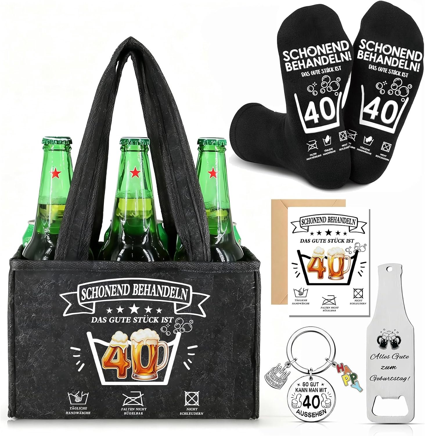 Biergeschenkset voor mannen, verjaardag 40 jaar