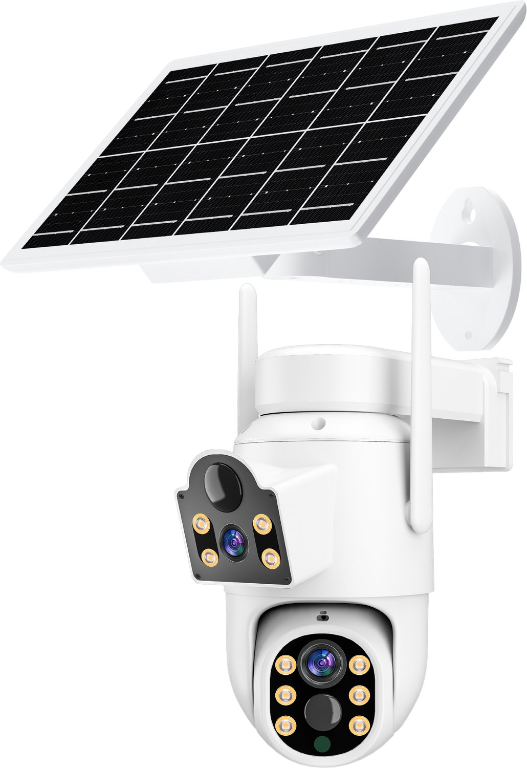 Solar wifi-beveiligingscamera - PIR-bewegingsdetectie - Nachtzicht - Cloudopslag - Jortan Tech