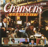CD-hoes Chansons Formidables met foto van een druk terras en portretten van vijf Franse zangers.