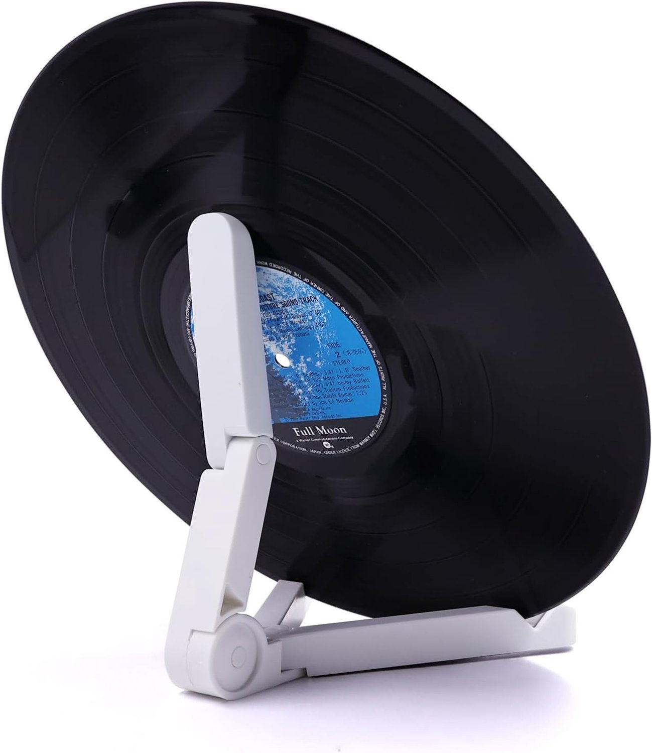 Vouwbare anti-slip vinyl platen standaard voor multifunctionele opslag van LP-albums op tafel (Wit)