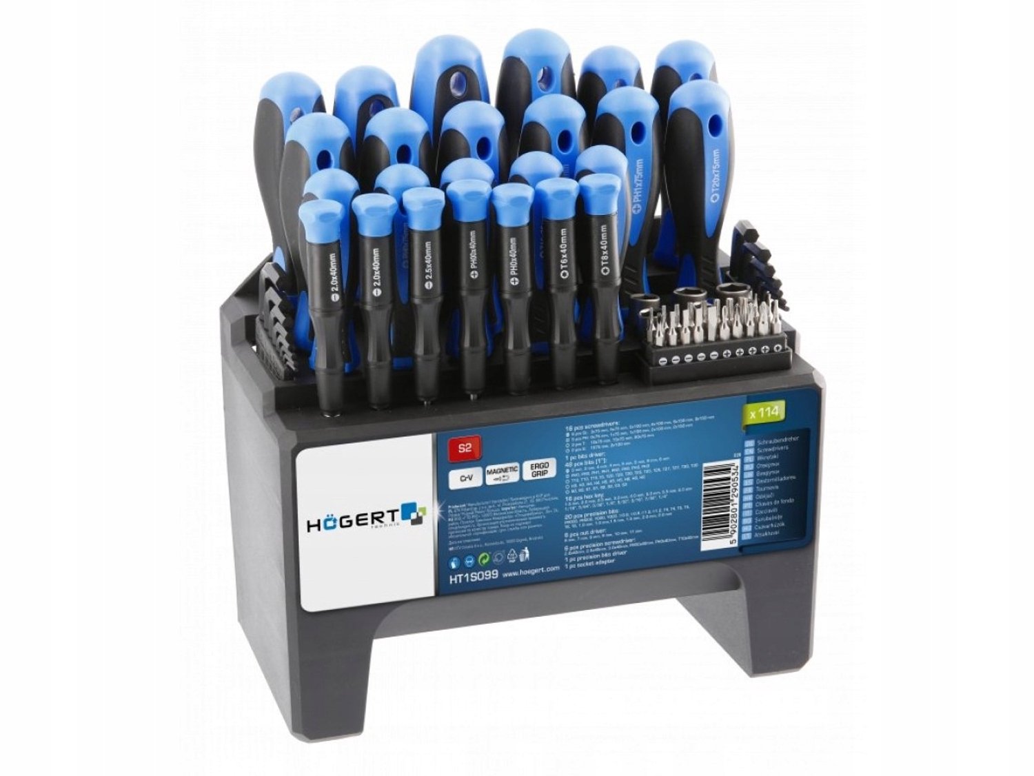 Högert Technik 114-delige Schroevendraaier & Bitset HT1S099