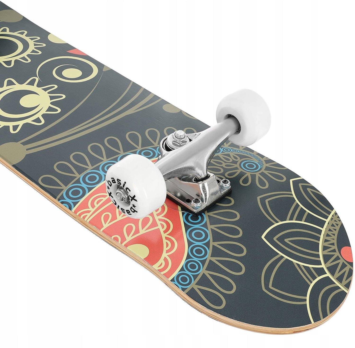 Klassieke skateboard 79cm 8 lagen Canadees esdoorn ABEC-7 Bruin