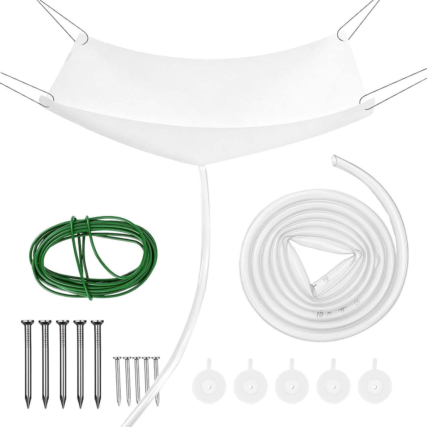 Lekomvormer met slang, grote waterdichte plaat en
