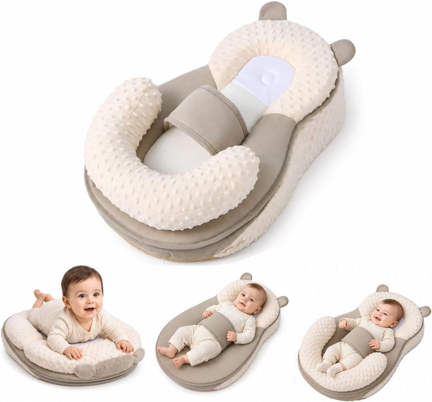 Voedingskussen, voedingskussen, traagschuim, babyvoedingskussen met