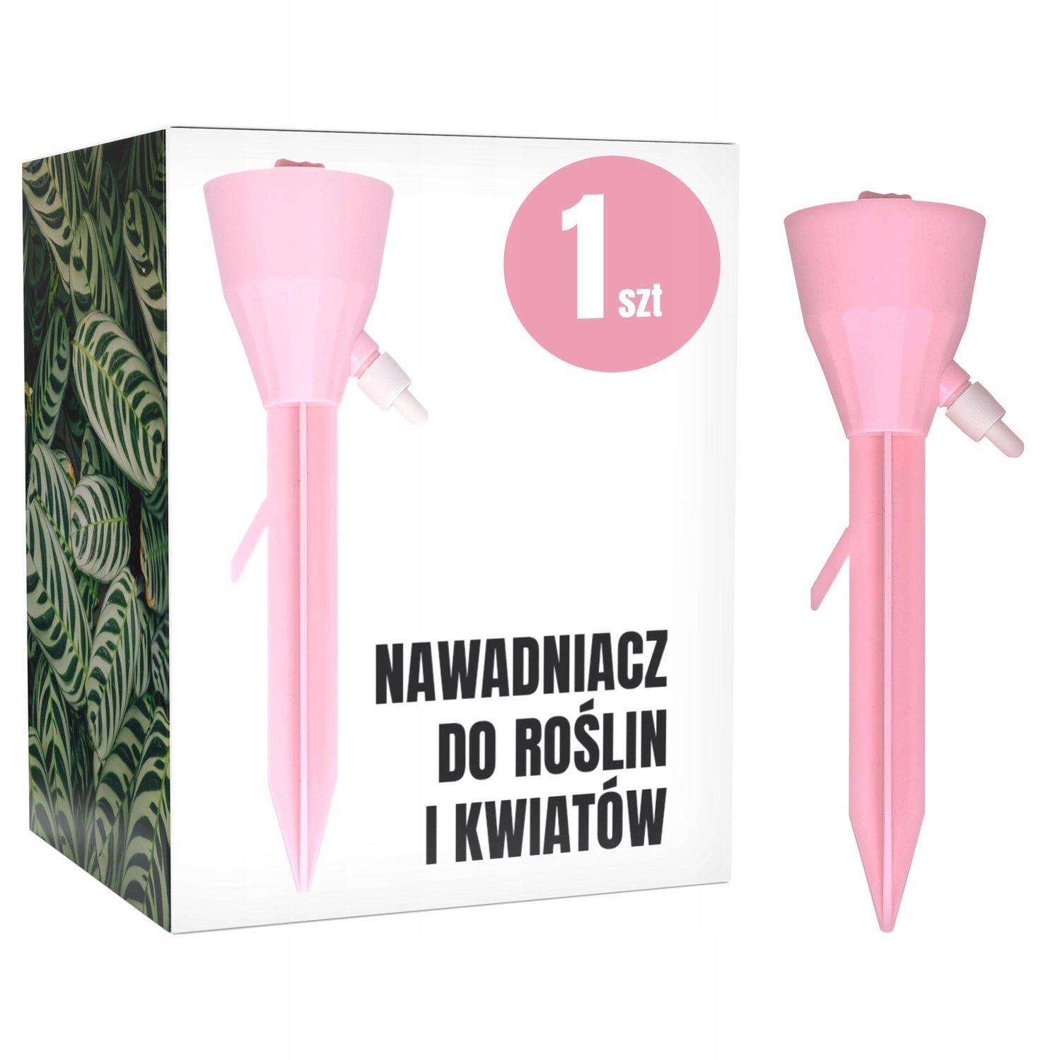 Automatische planten watergever met kraantje voor flessen - Roze