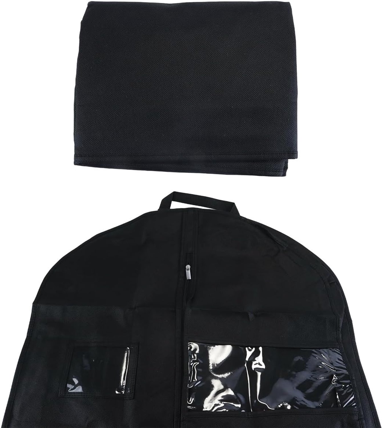 Reistas voor pakken, met ritsvakken, kledinghoezen voor jurken, jassen, jasjes, uniformen en garderobe-organisatie (110 x 60 x 10 cm)