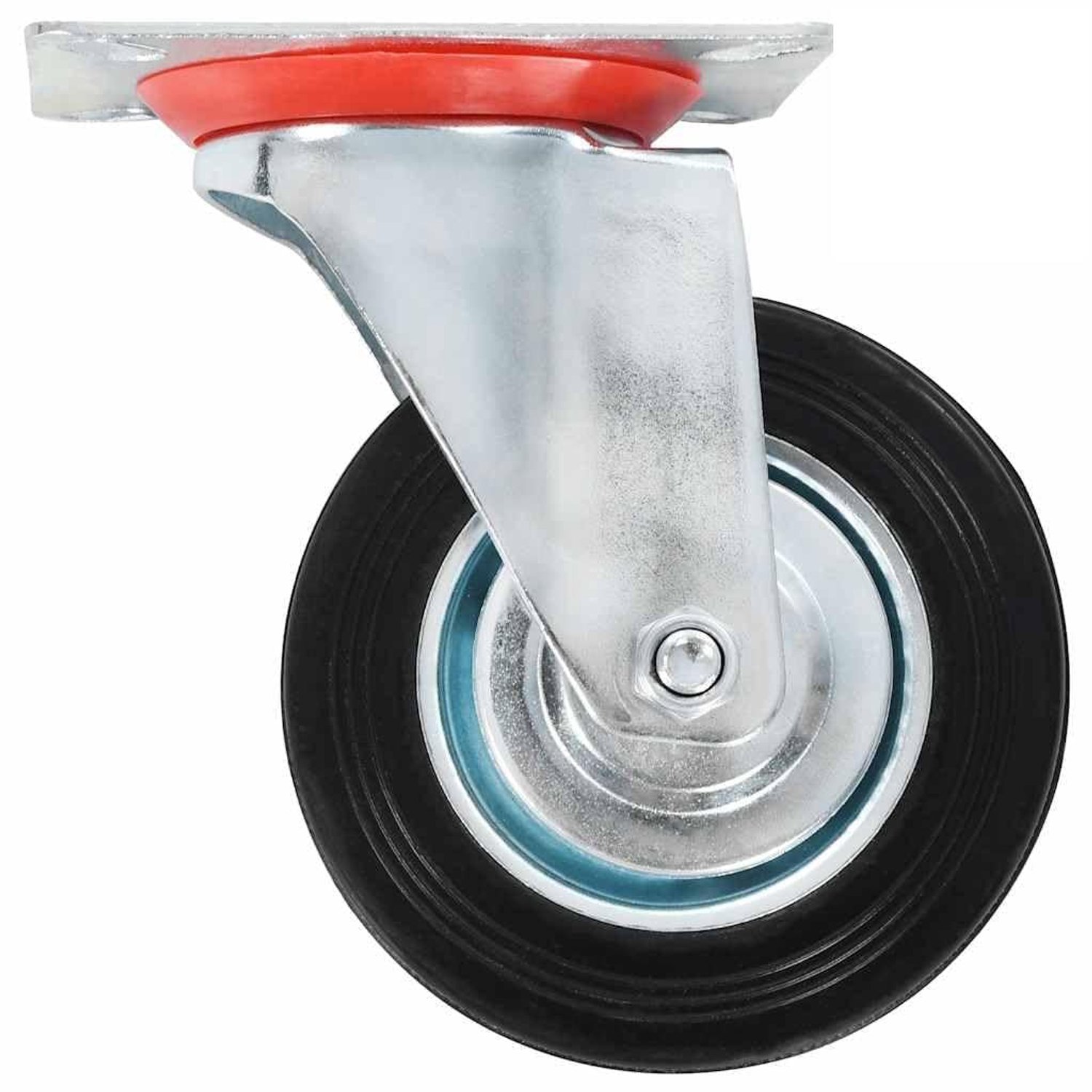 Zwenkwielen 100 mm. Rubberen wielen voor meubels & werkbanken