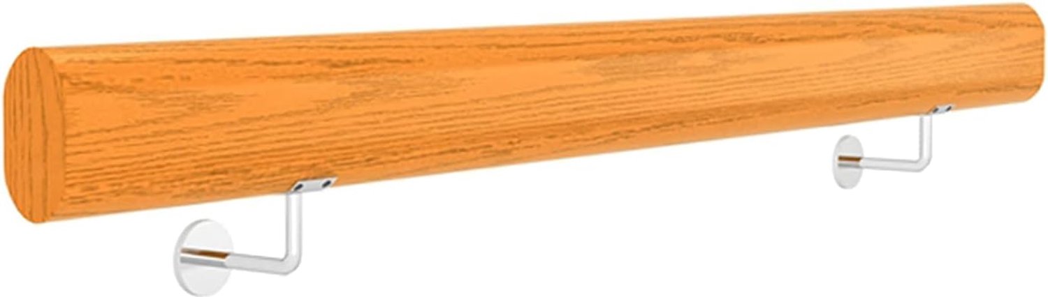 Leuning voor oudere kinderen Trapleuningset voor veiligheid binnen en buiten Massieve trapleuning Antislip trapleuning voor zolder Houten leuning Handgreep (60 cm) (Maat: 50 cm)