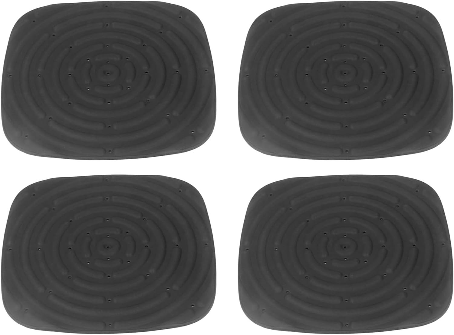 4 stuks kippennestpads, nestkast, kippenhokmat, voer, nestkast, wasbaar, mat voor netaccessoires (zwart)