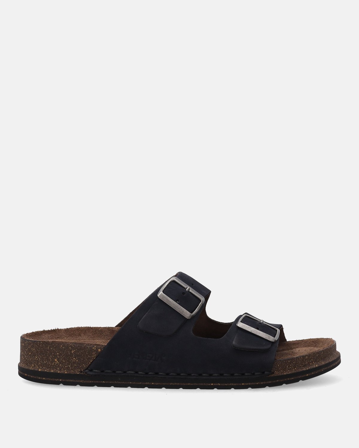 VENEZIA Heren Nubuck Slippers Blauw met Gespen Maat 40