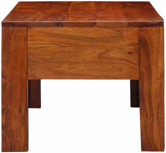 Kleine tafel, outdoor, woonkamertafel, klein rek, salontafel, 90 x 50 x 40 cm, massief hout, acacia voor keuken, slaapkamer, balkon, tuin — afbeelding 5