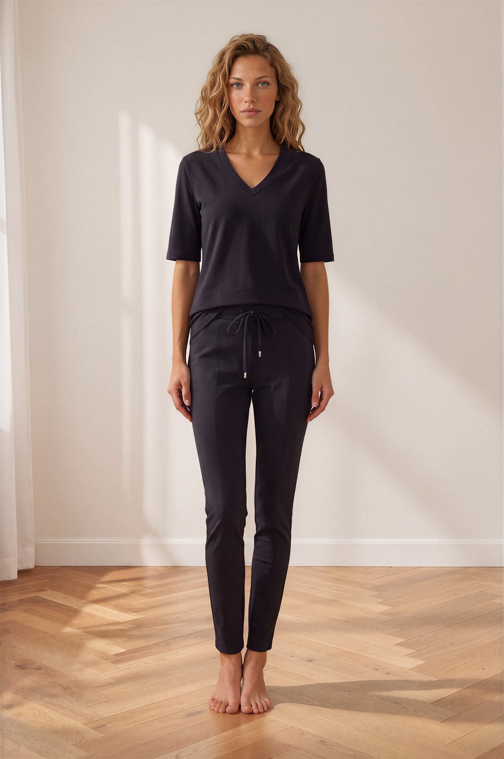 MI PIACE - Travel T-shirt Uni Dark Blue 2271 - Maat : XL