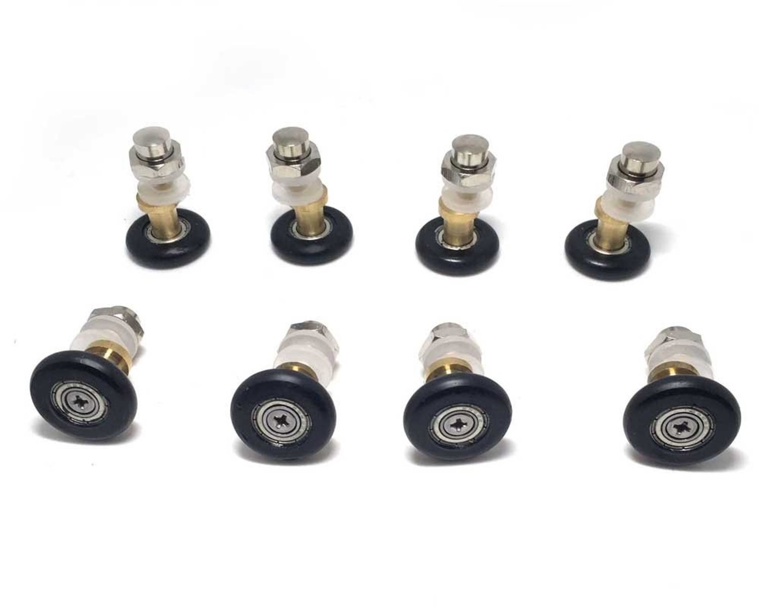 Set van 8 Douchedeurwielen met Diameter van 27 mm