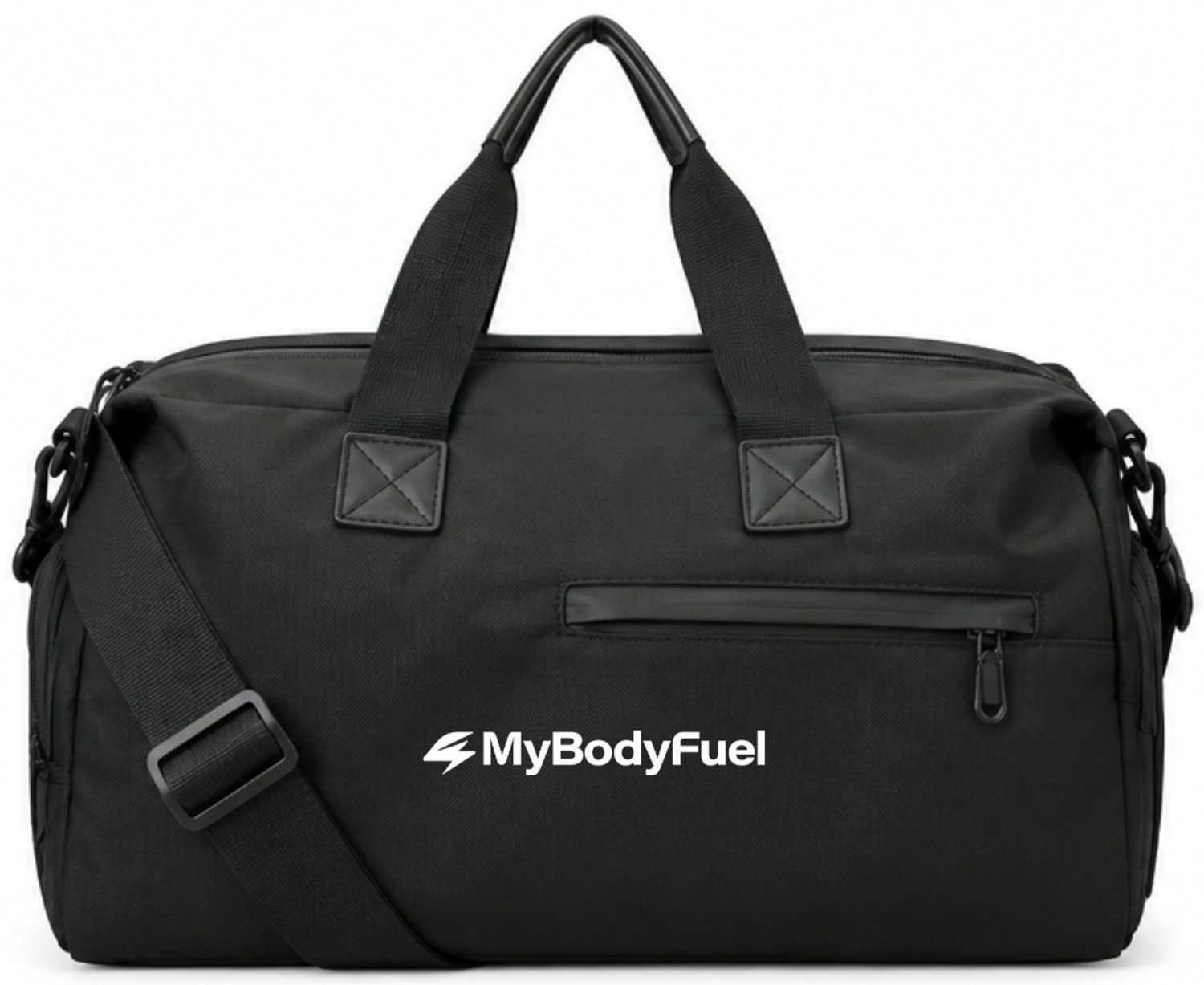 MyBodyFuel - Sporttas met Schoenenvak - Gymtas voor Dames & Heren - Zwart