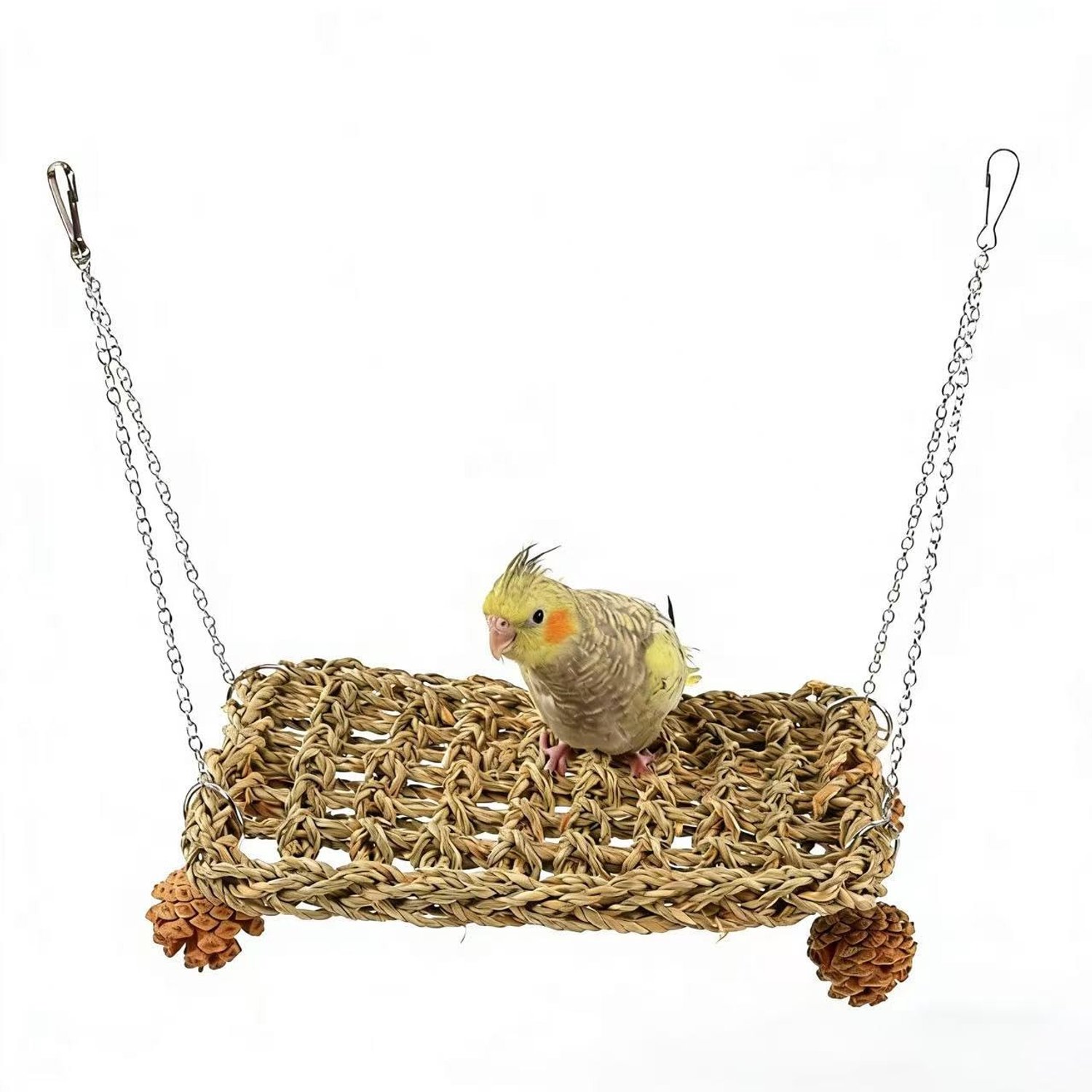Vogel Hangmat van Zeewier met Natuurlijke Grassen