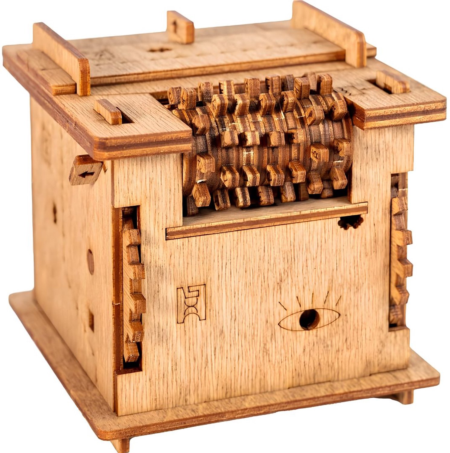 Escape room the game - escape room - escape room spellen - Bruin - 12cm x 11cm x 1cm