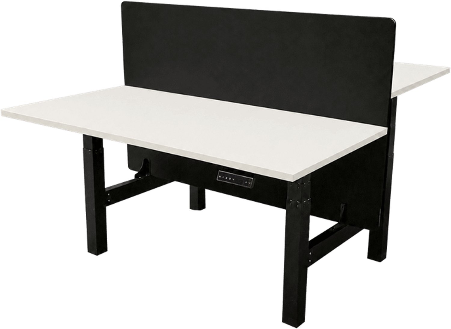 Sedero Elektrisch verstelbaar duo bureau - 160x80 cm - Two dual motor - Zwart / Wit