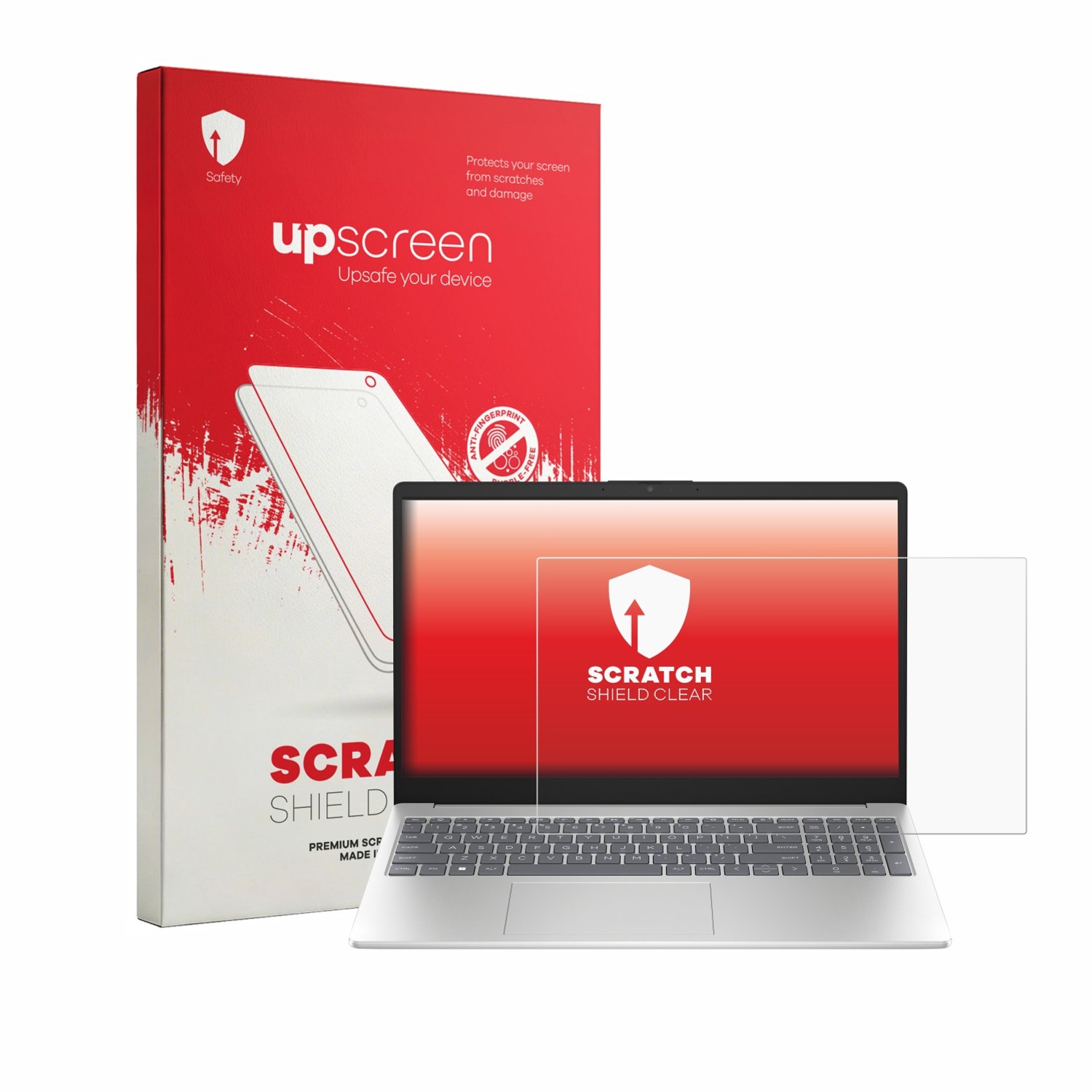 upscreen - Screenprotector voor HP 15-fd1750ngx - Folie Beschermfolie transparant