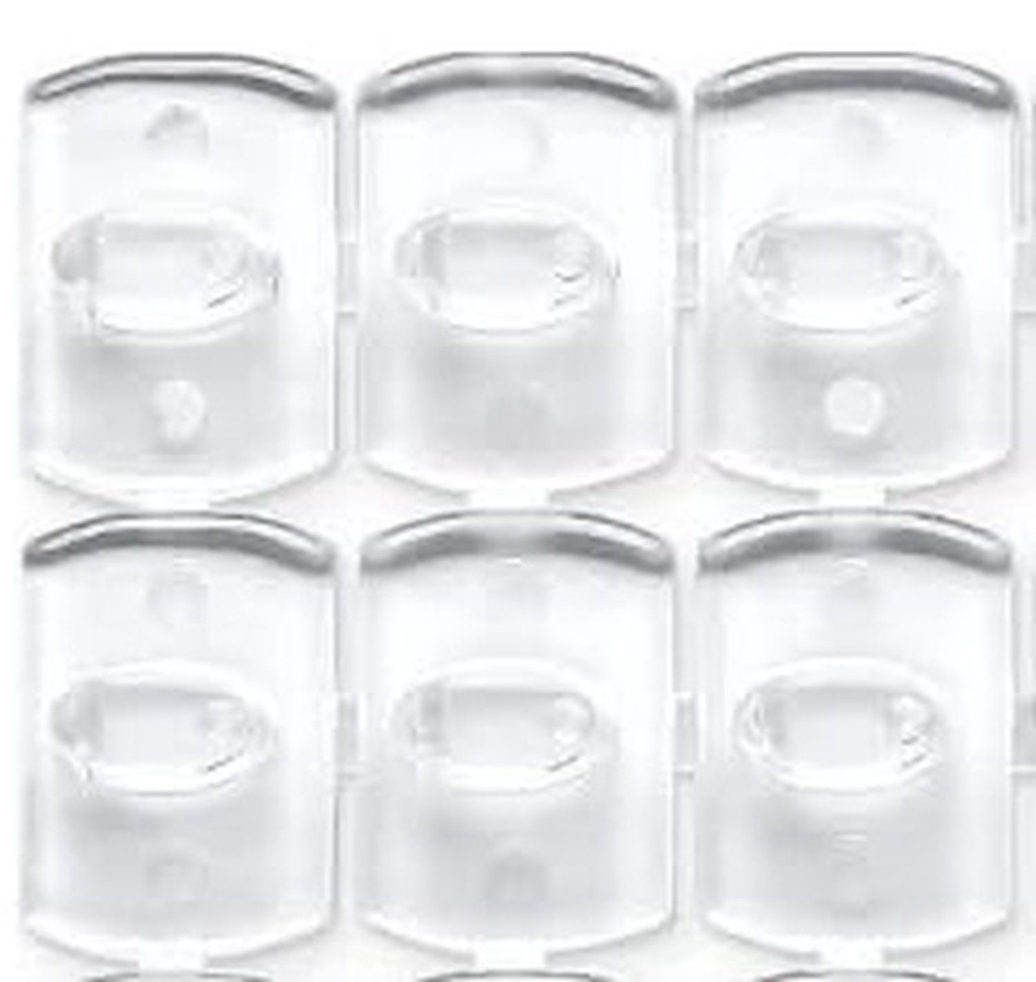 60 Transparante Licht Snoerclips met Mini Plakstrips