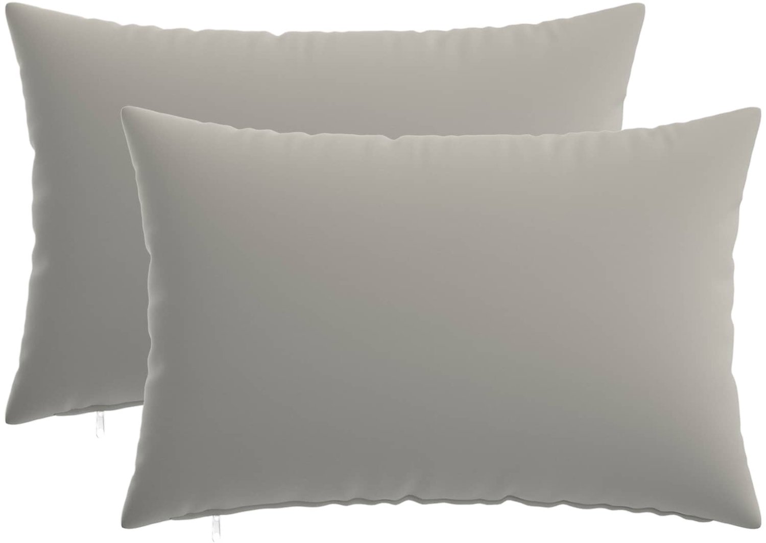 vidaXL Dekenkussen - 2 - st - HEERLEN - Grijs - 50 - x - 80 - cm - Polyester