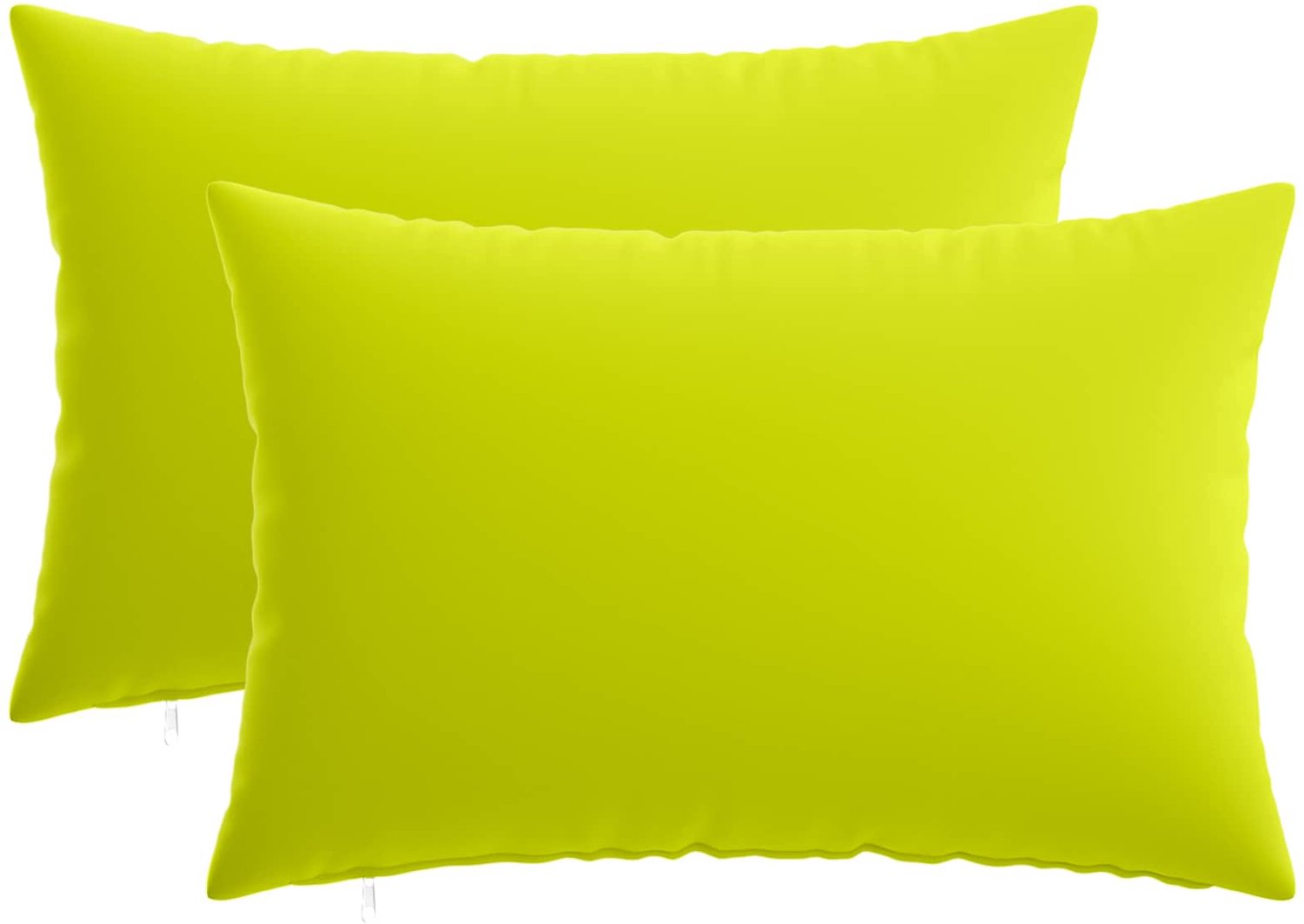 vidaXL Dekenkussen - 2 - st - HEERLEN - Heldere - Groen. - 50 - x - 70 - cm - Polyester Helder groen
