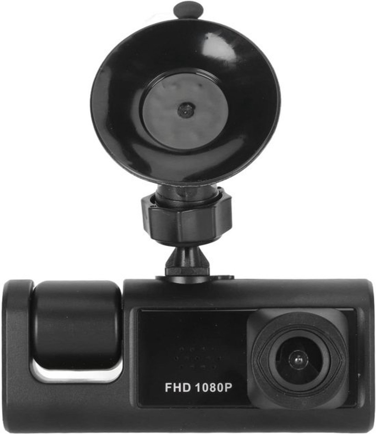 3-kanaals dashcam voor de auto - Voor-, achter- en interieurcamera met nachtzicht
