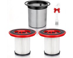 Vervangingsfilter voor Bosch Unlimited Serie 7 Steelstofzuiger – Wasbaar RVS HEPA-filter, Set van 2 met Voorfilter en Reinigingsborstel