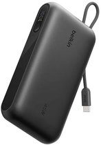 Belkin UltraCharge Powerbank 20.000mAh 45W met Geïntegreerde USB-C Kabel en Display -voor Telefoon, Tablet & Laptop - Noodpakket