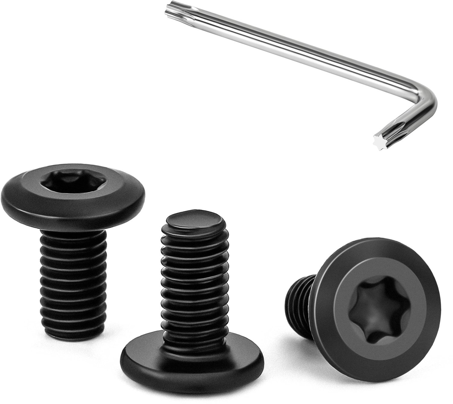 Platte Kopschroeven M5 x 10 mm - Zwart Roestvrij staal, 30 stuks met T25 sleutel