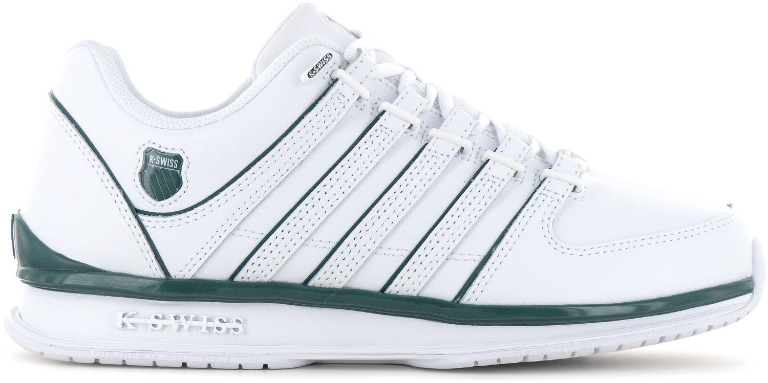 K-Swiss RINZLER Leather - Heren Sneakers Schoenen Wit 01235-108-M , Maat: EU 41.5