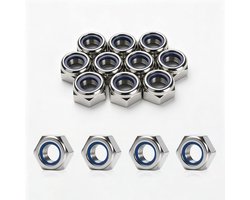 Assortiment M12 Roestvrij Stalen Borgmoeren (10 stuks)