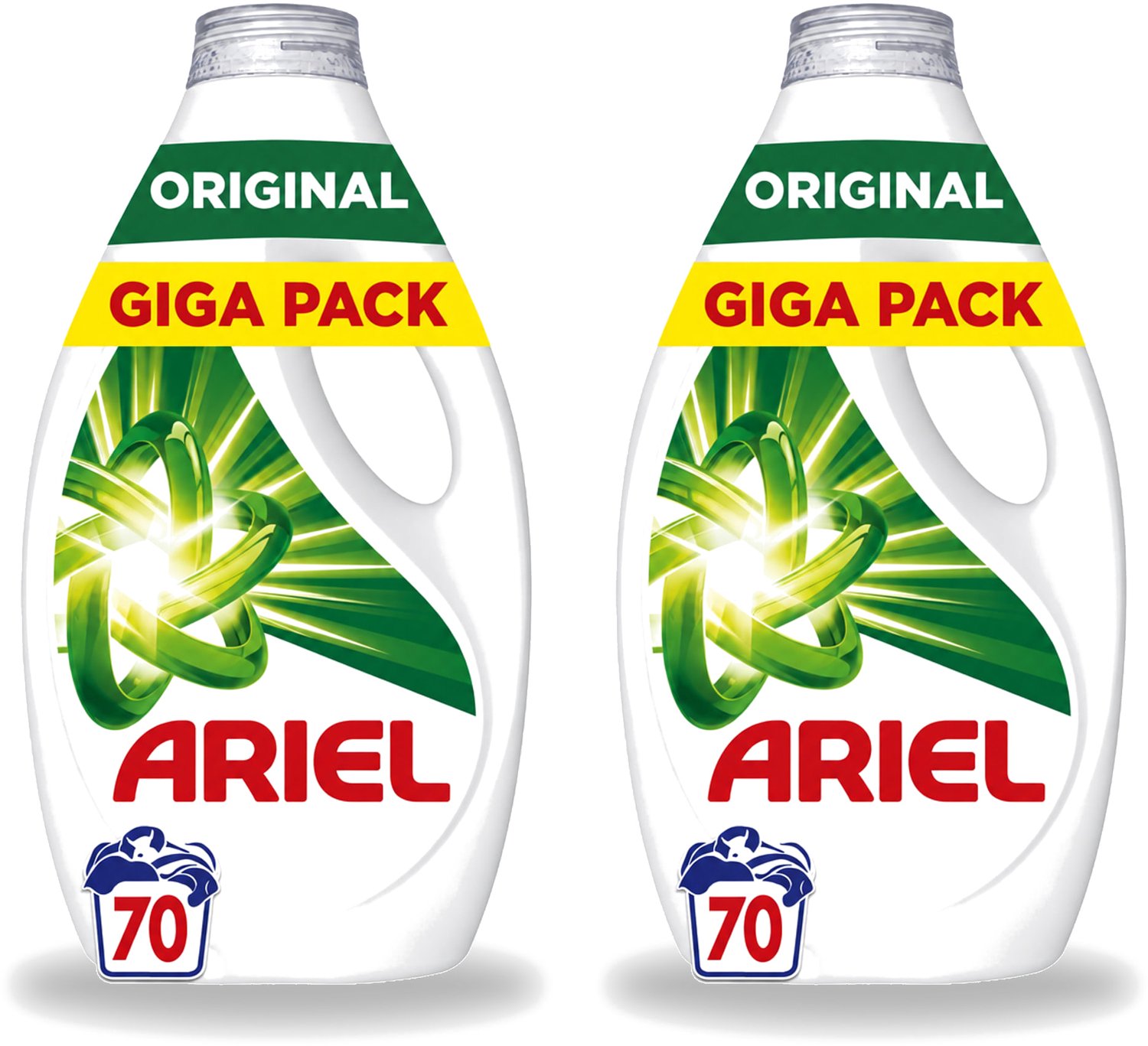 2 x Ariel – Vloeibaar Wasmiddel – Original – 3150 ml – 70 wasbeurten - Voordeelverpakking - 2 stuks