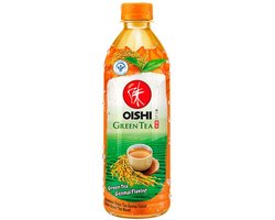 Oishi Groene Thee Bruine Rijst 500 ml – Verfrissende Japanse Genmaicha – IJsthee met Groene Thee & Rijst