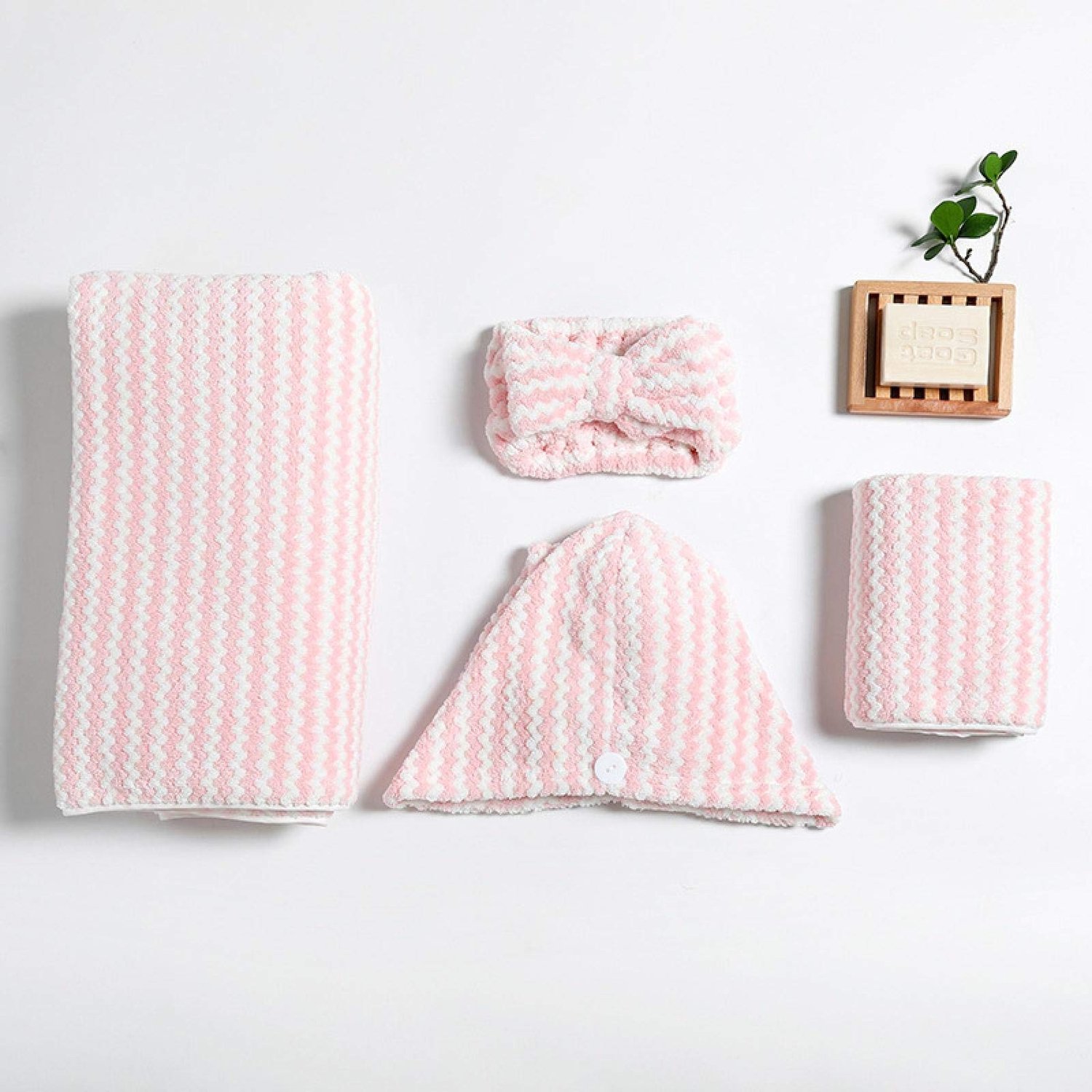 Badhanddoek Set - 100% Katoen - 4 Stuks