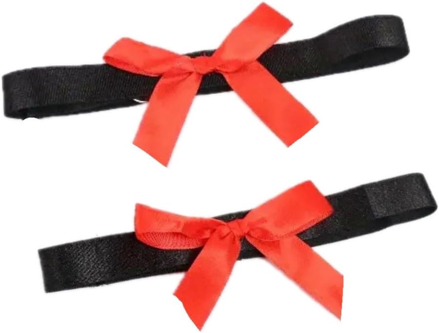 Nylon enkelband met strik - elastisch - donker gothic - perfect voor stijlvolle outfits - Homevero