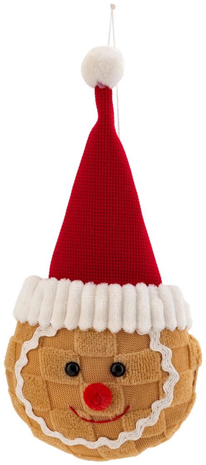 Feeric lights & Christmas Tête de pain d'épices de Noël 18 cm Marron caramel