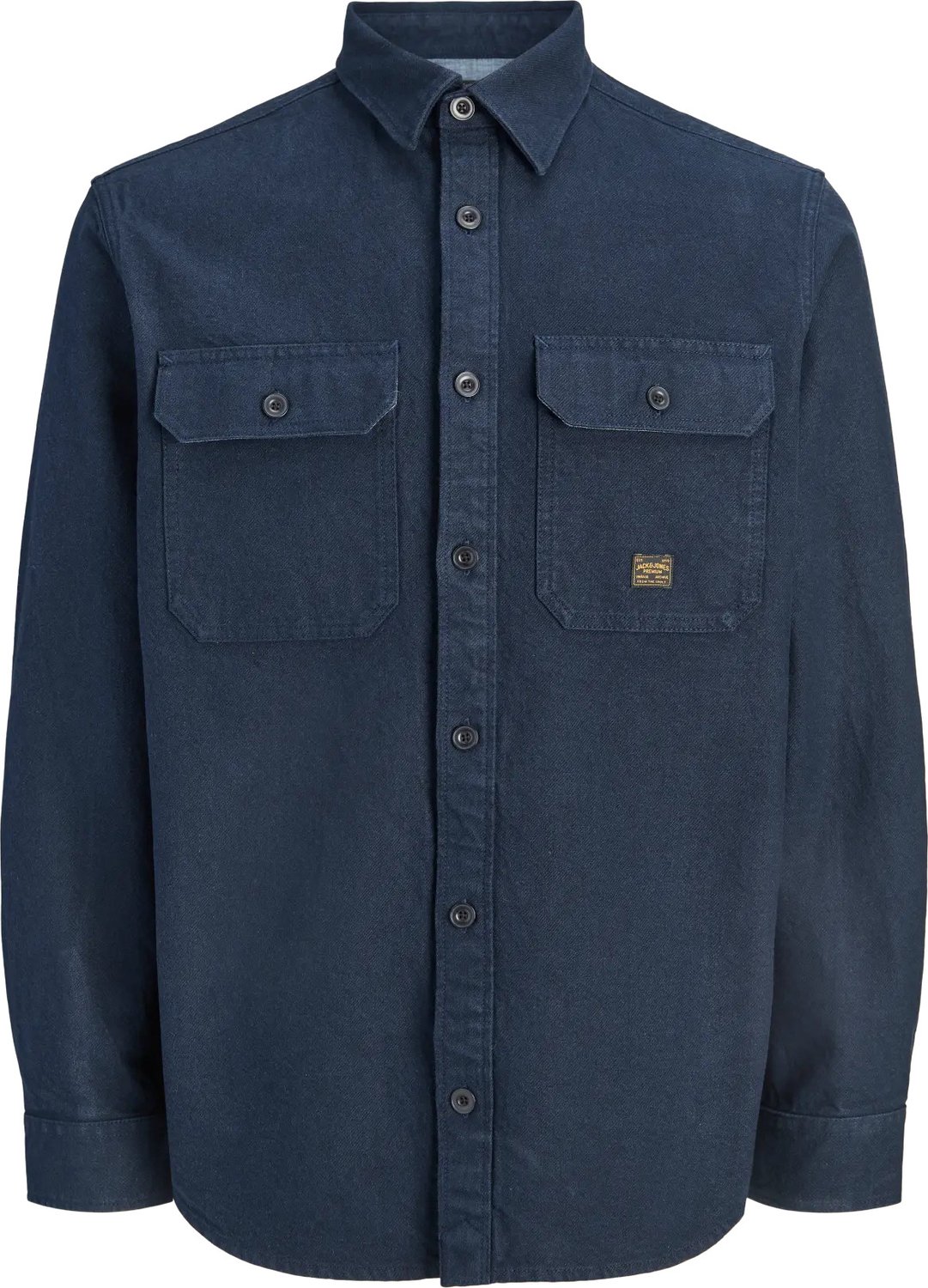 Ivy solid overshirt regular fit - twill - blauw (insignia blue)
