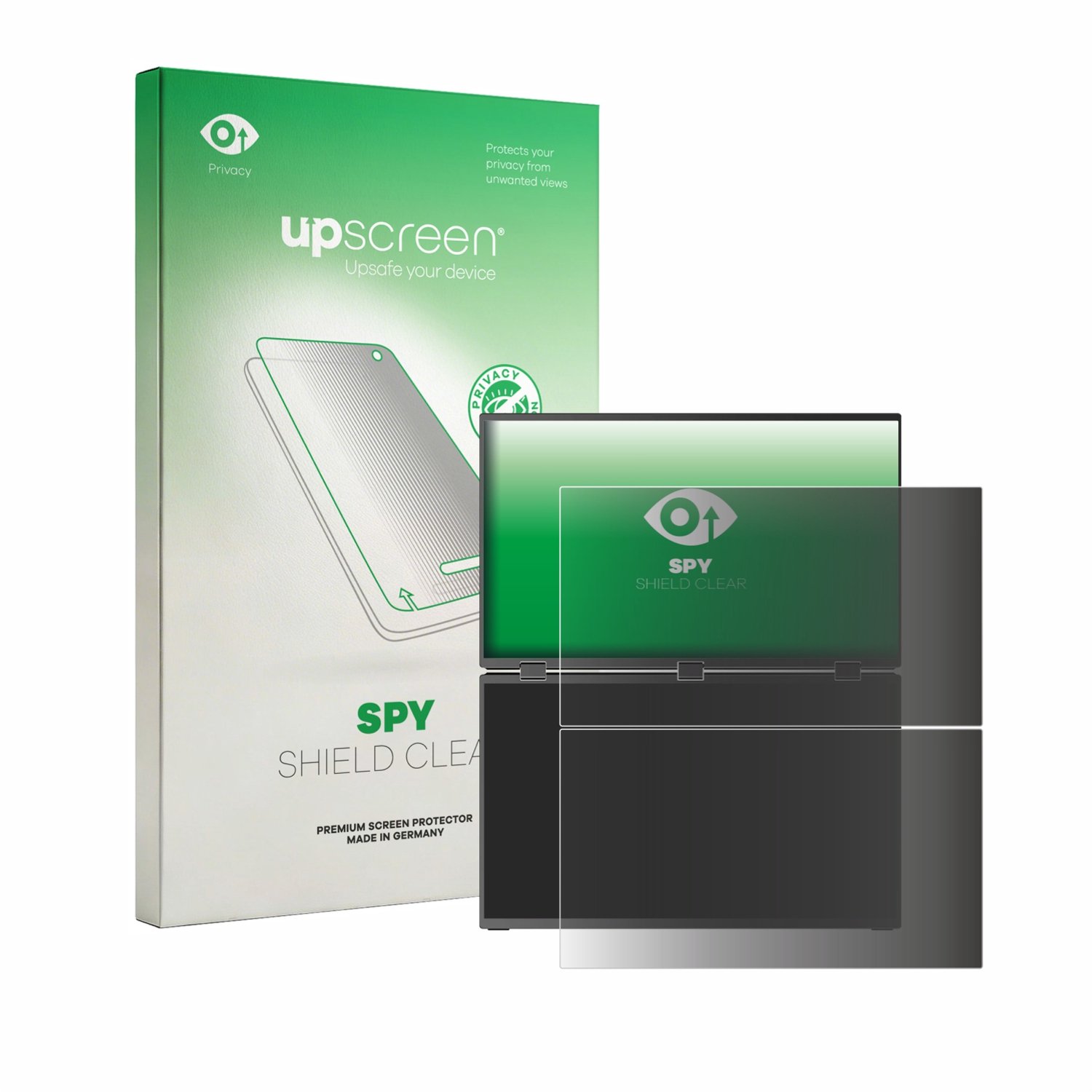 upscreen - privacy screenprotector voor Uperfect Delta Max Touch 18.5" - Folie Beschermfolie Blauwlichtfilter