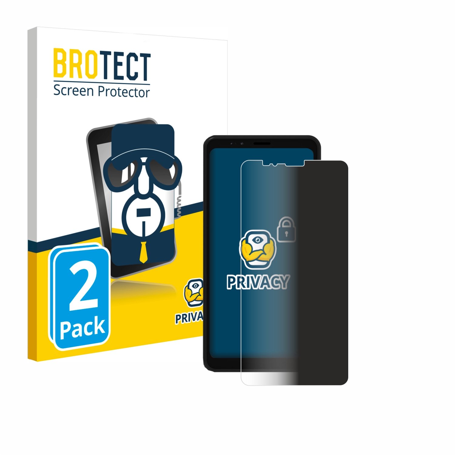 BROTECT - privacy screenprotector voor Bigme Hibreak E INK - Folie Beschermfolie Blauwlichtfilter 2 Stuks
