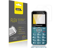 dipos – 2x Beschermfolie geschikt voor Masstel Fami 50 4G | 3D Full Cover Screenprotector | 100% Passend