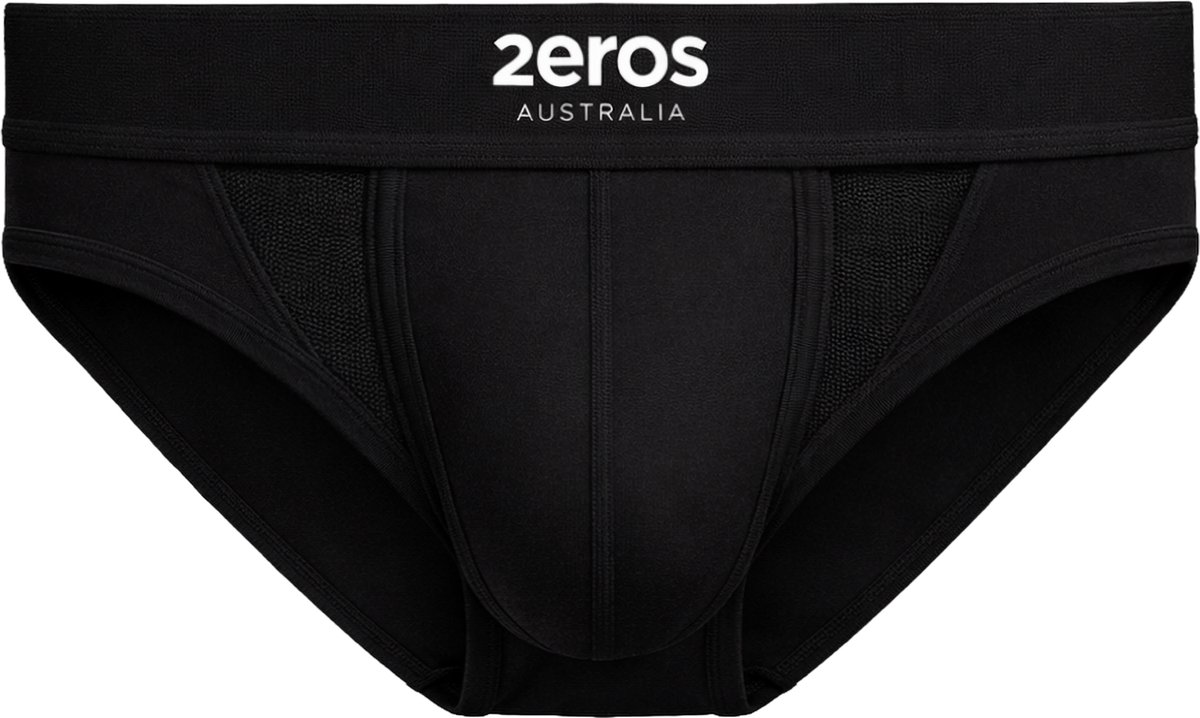 2EROS AKTIV Cronus Brief Black - MAAT S - Heren Ondergoed - Slip voor Man - Mannen Brief