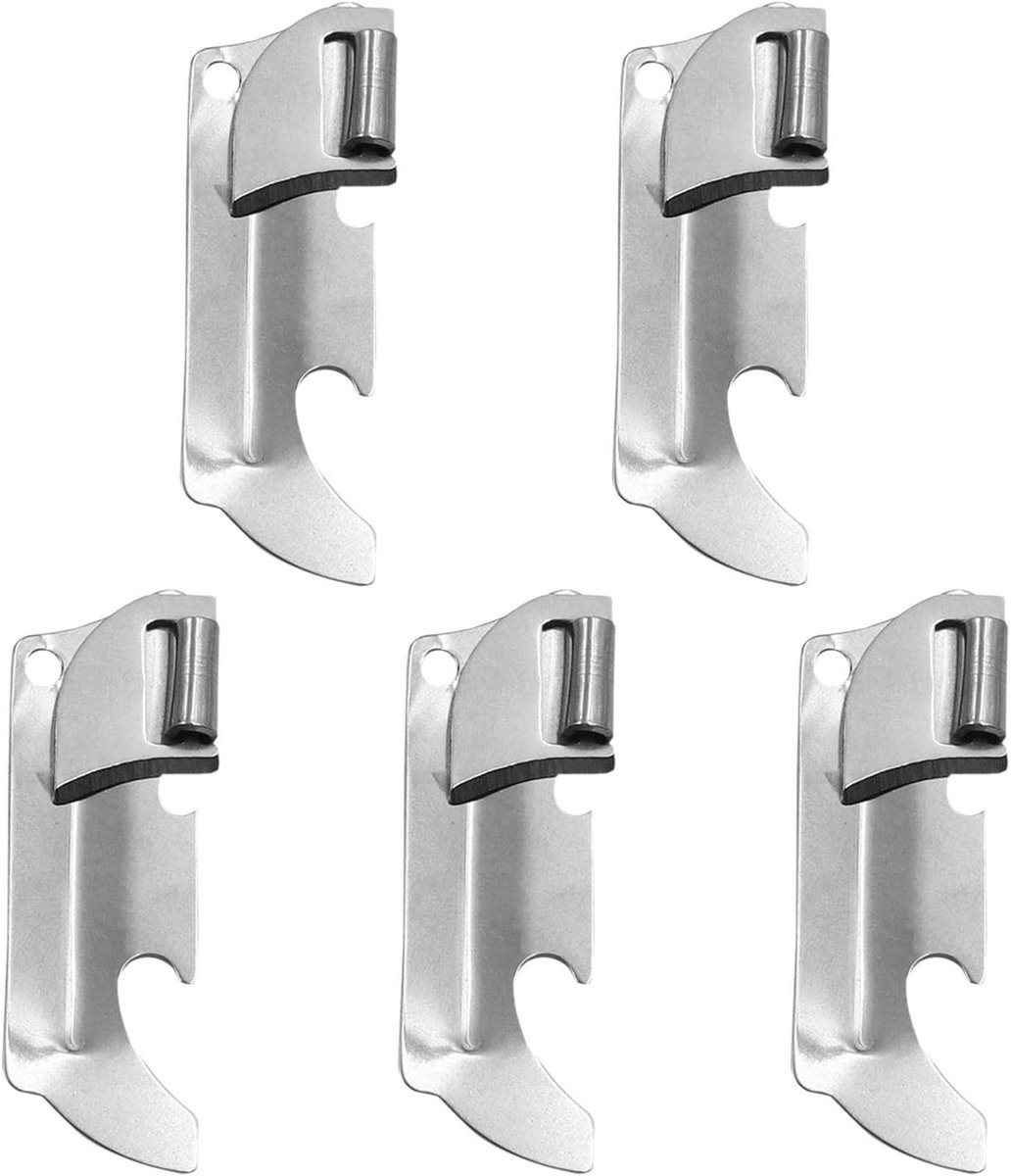 Handmatige Blikopener Set van 5 Stuks, Multifunctionele Mini Blikopener voor Thuis en Kamperen, Draagbare Flesopener en Keukenaccessoire