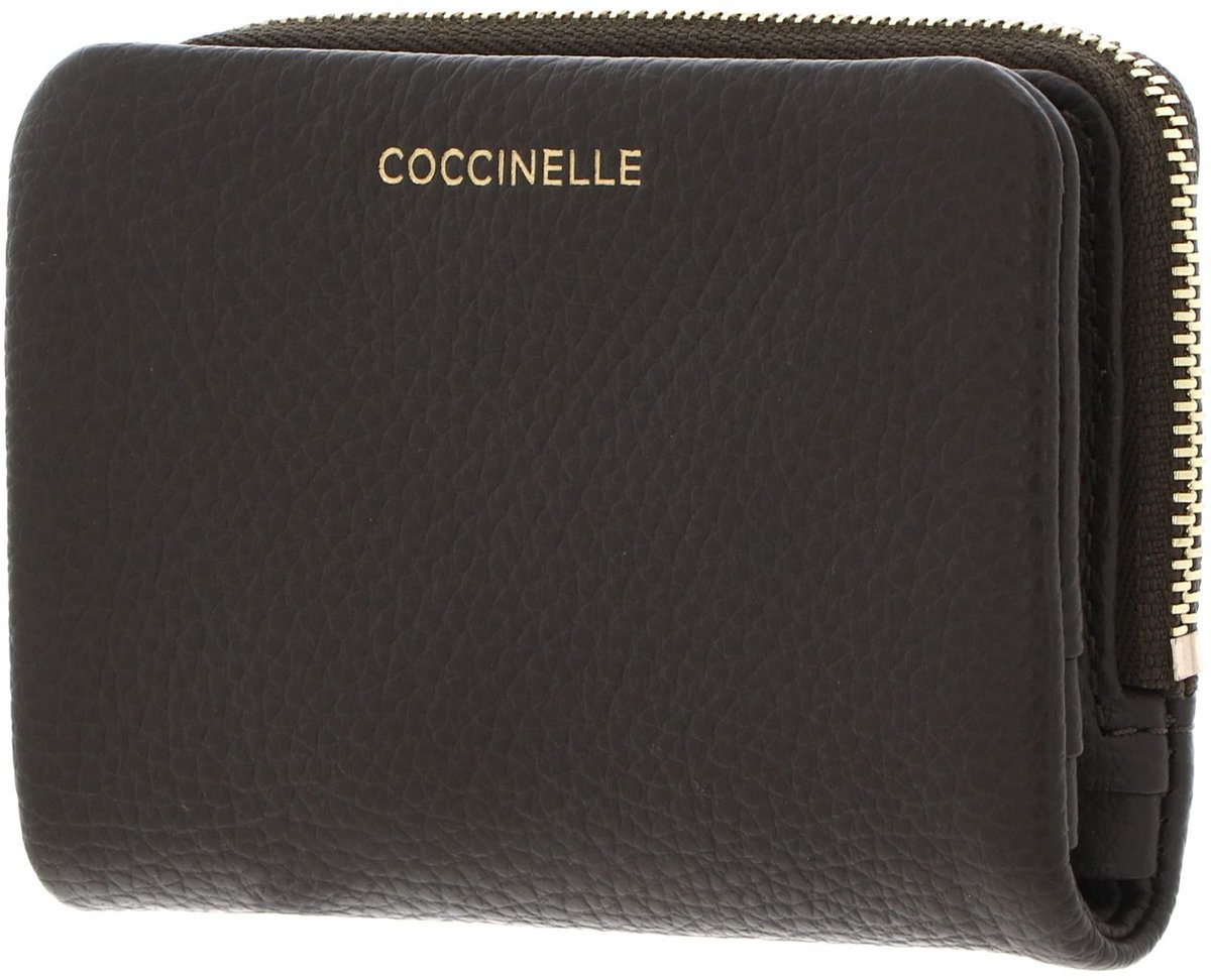 COCCINELLE Leren portemonnee C-Me Softy Wallet Fango donkergroen
