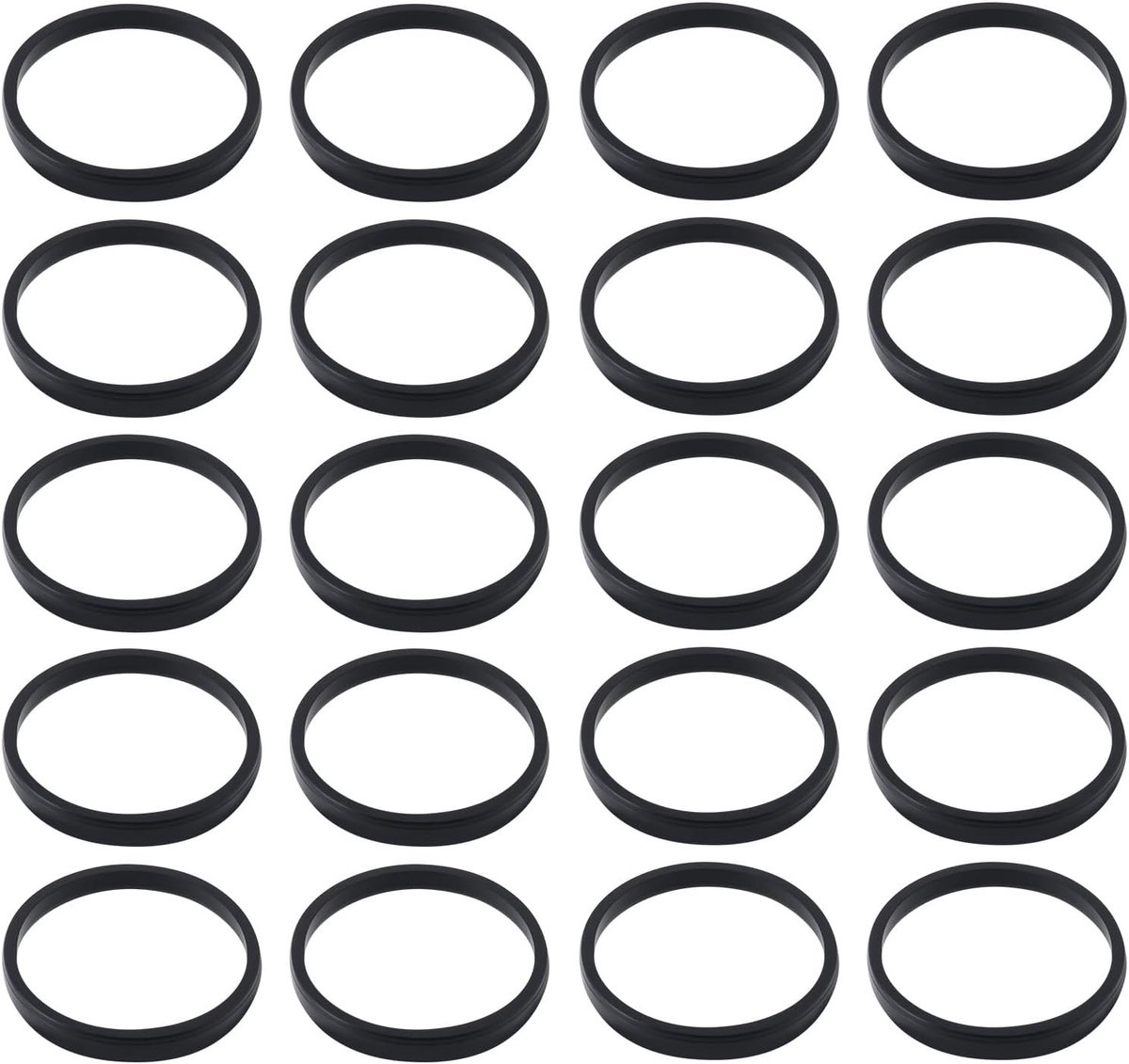 20 Stuks Model Trein Rubber Aandrijfbanden 17x15x2mm Geschikt voor Hornby L6241 en L5716