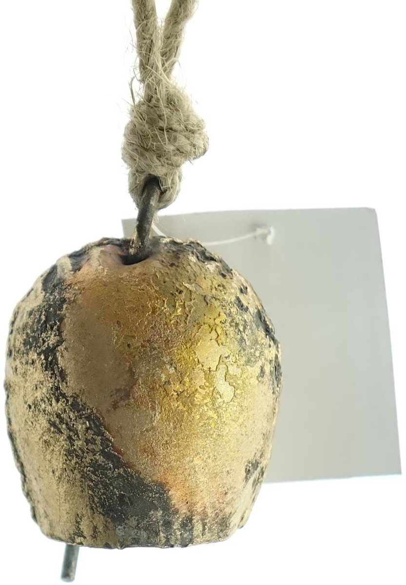 Scheulen kersthanger bel goudkleurig rond used look 5 cm