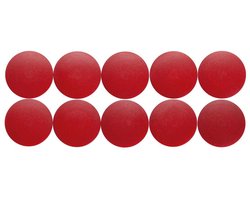 MAUL Magneet rond 10 stuks 0,8 kg kunststof Ferriet bruchsicher erodiert lackiert Ø 3.2 x 0.96 cm rood