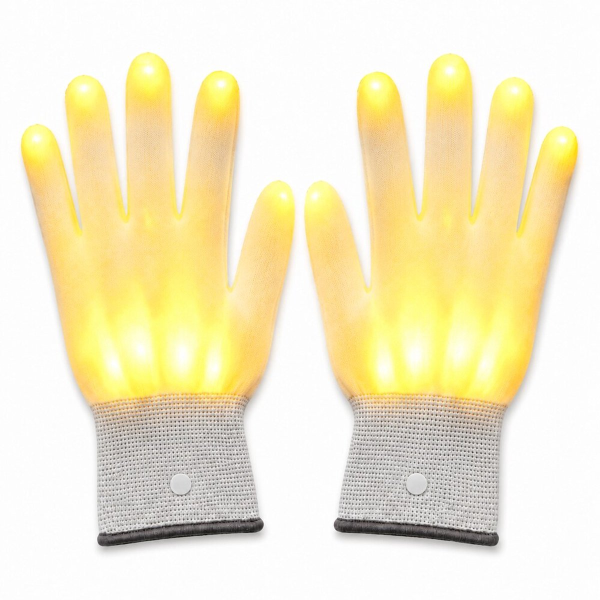 LED Handschoenen Geel - Lichtgevende Handschoenen - LED Gloves - Mix - Geel - Blauw - Rood - Wit - Groen - Verschillende Standen