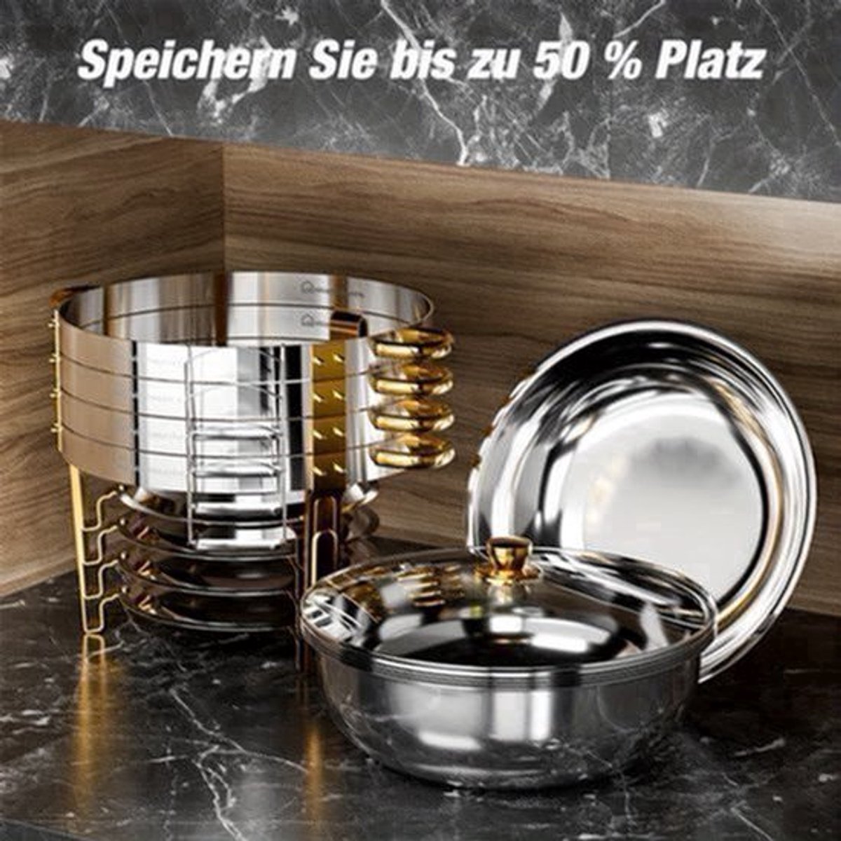 Chafing Dish Buffet Set – Warmhoudset – Buffetpan – Food Warmer – Warmhoudbak – 4-delige set – Roestvrij Staal 201 – Werkt Zonder Stroom