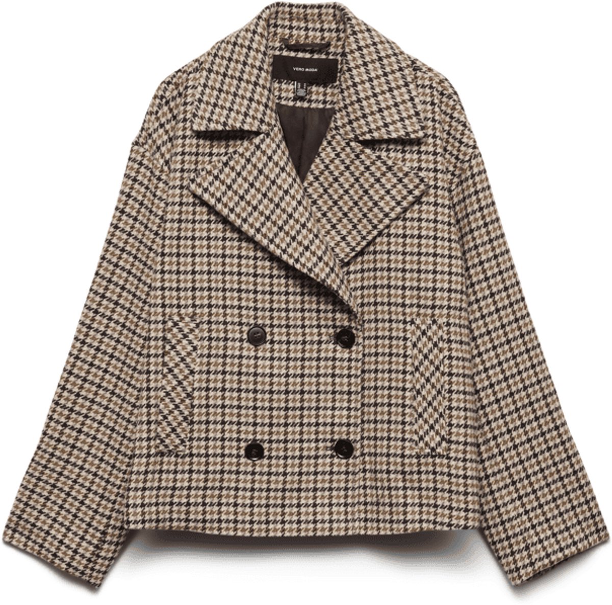 VERO MODA - VMJACKIELINE CHECK SHORT JACKET NOOS - Dames - Gewatteerde jassen
