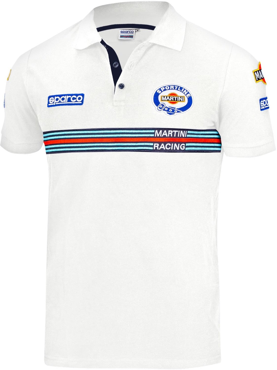 Sparco Replica Martini Racing Poloshirt - Wit - Maat 3XL